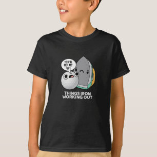T-shirt Thèmes Fer Sortir Funny Fer Pun Dark BG