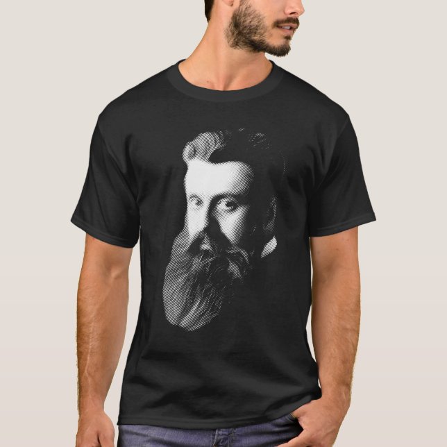 T-shirt Theodor Herzl, portrait (Devant)