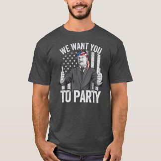 T-shirt Theodore Roosevelt 4 juillet Hommes Américains USA