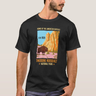 T-shirt Theodore Roosevelt North Dakota Us National Park V