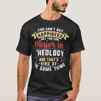 T-shirt Théologie amusante Major étudiant Diplôme Cadeau C