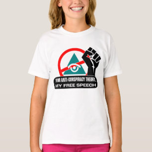 T-shirt Théorie du complot ma liberté d'expression