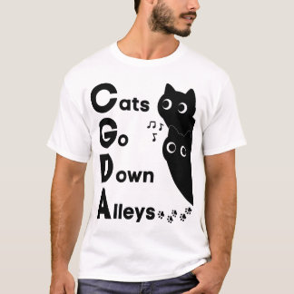 T-shirt Théorie musicale CGDA - Les chats descendent les r