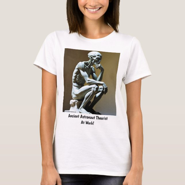 T-shirt Théoriste de l'astronaute antique - Penseur (Devant)