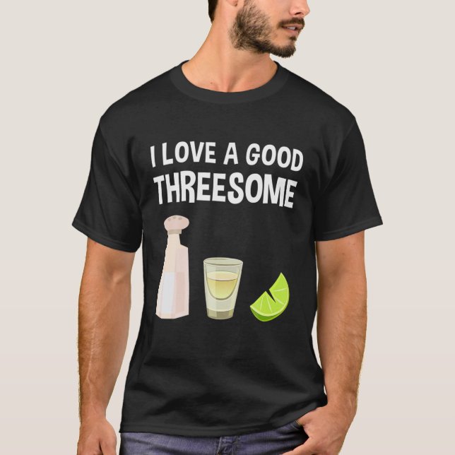 T-shirt Théquila à la chaux de sel Trois Bar-barman Boisso (Devant)
