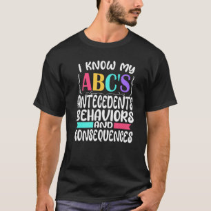 T-shirt Thérapeute ABA Autisme Éducation Spéciale ABC Anté