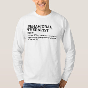 T-shirt Thérapeute comportementale Titre du travail Défini