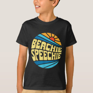 T-shirt Thérapeute de la parole Beachie Speechie Été Rétro