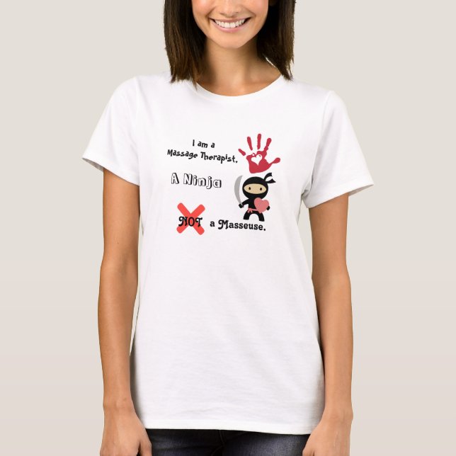 T-shirt Thérapeute de massage (Devant)