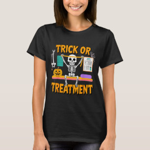 T-shirt Thérapeute en thérapie physique Halloween Pt Trick