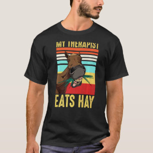 T-shirt Thérapeute équin Course Monter Animal Cheval Vétér