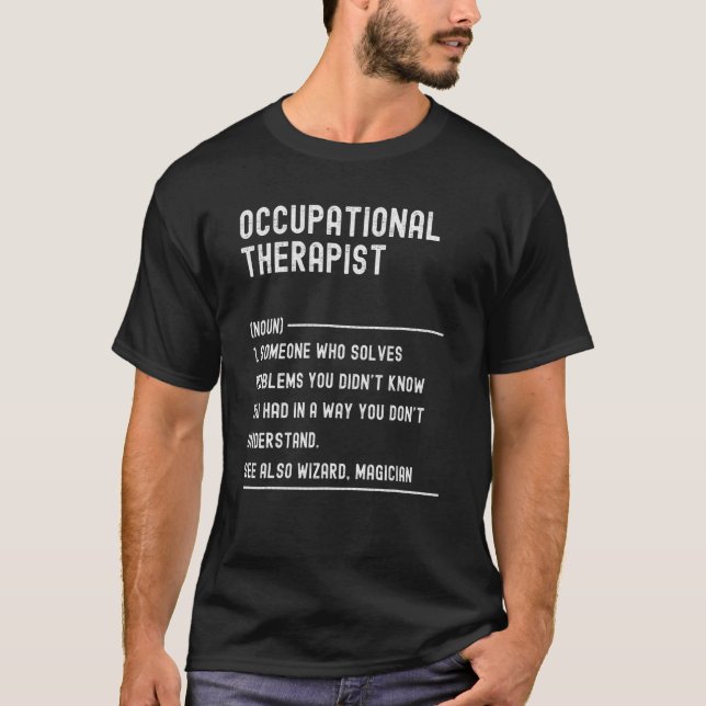 T-shirt Thérapeute professionnelle Définition Titre du pos (Devant)