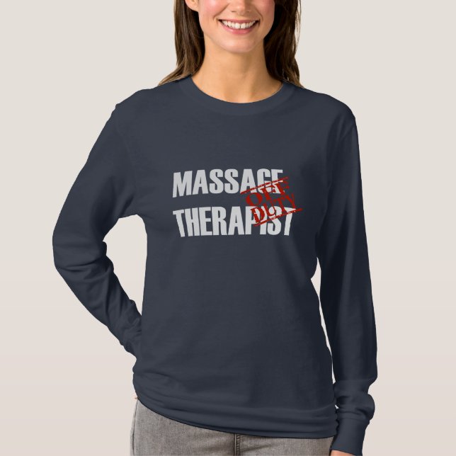 T-SHIRT THÉRAPEUTE QUI N'EST PAS DE SERVICE DE MASSAGE (Devant)