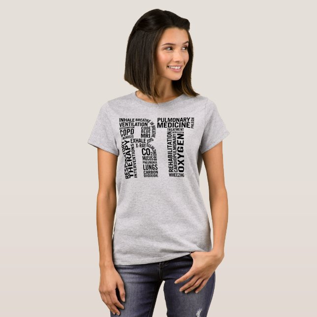 T-shirt Thérapeute respiratoire droite (Devant entier)