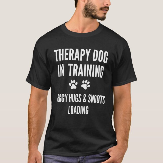 T-shirt Thérapie Chien En Cours D'Entraînement Doggy Hugs  (Devant)