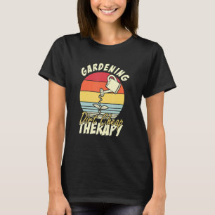 T-shirt Thérapie de jardinage bon marché Jardinage