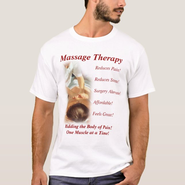 T-shirt Thérapie de massage (Devant)