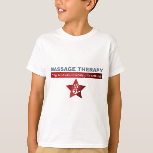 T-shirt Thérapie de massage en rouge rouge