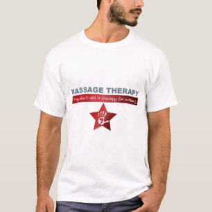 T-shirt Thérapie de massage en rouge rubis