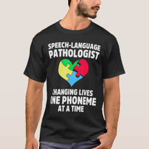 T-shirt Thérapie d'orthophonie pour l'autisme Vit l'autism