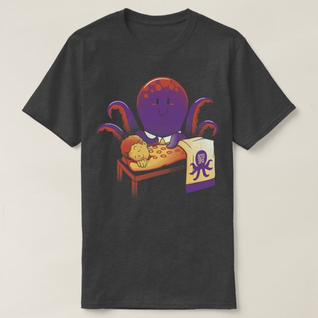 T-shirt Thérapie d'upping Massage d'octopus par Tobe Fonse (Design devant)