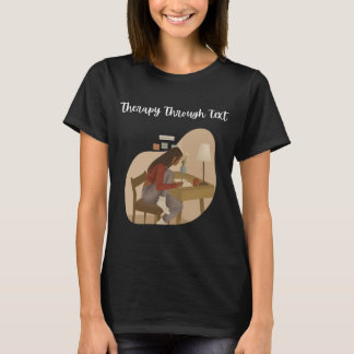 T-shirt "Thérapie par le texte" pour les psychologues