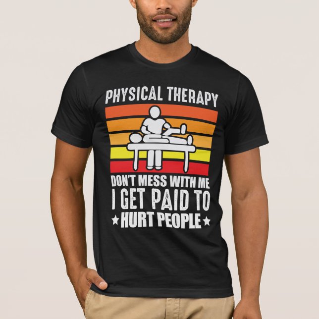 T-shirt Thérapie physique Assistant de massage physiologiq (Devant)