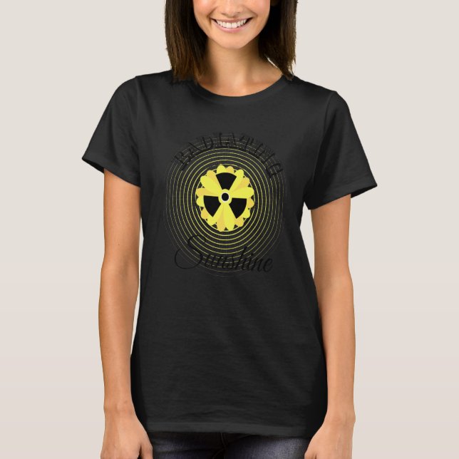 T-shirt Thérapie radiologique radiante mignonne (Devant)