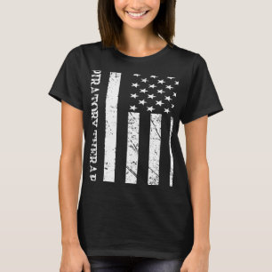 T-shirt Thérapie respiratoire USA Drapeau Pulmonologue The