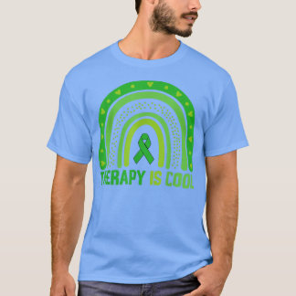 T-shirt Therapy Is Cool Mental Health Awareness Rainbow Gr