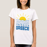 Therasia Grèce Ensoleillement Et Vagues De Mer Fem