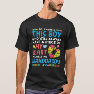 T-shirt There s This Boy He Calls Me Granddaddy Autism Awa