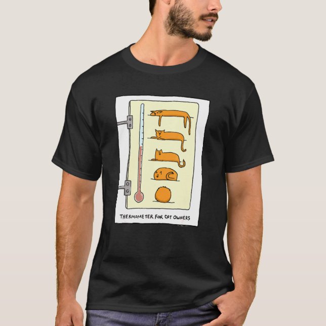 T-shirt Thermomètre Cat Pour Le Plaisir Et T - (Devant)