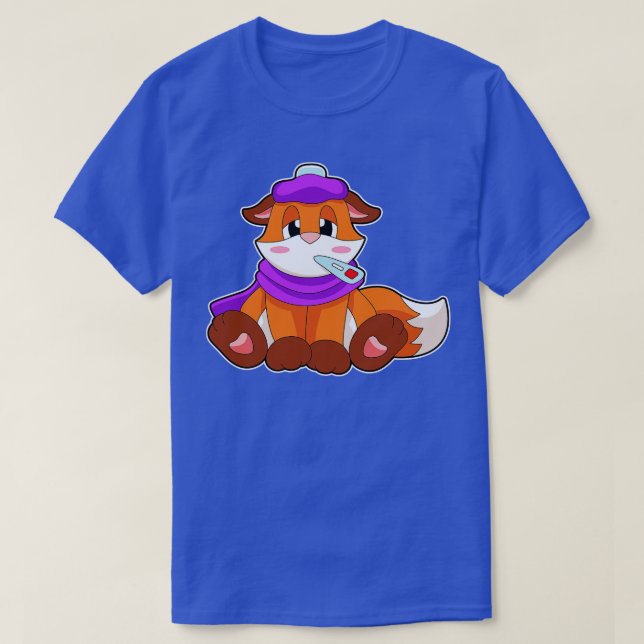 T-shirt Thermomètre de fièvre de Fox (Design devant)