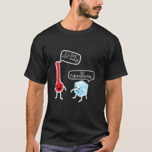T-shirt Thermomètre Drôle Science J'aime Les Mecs Chauds N