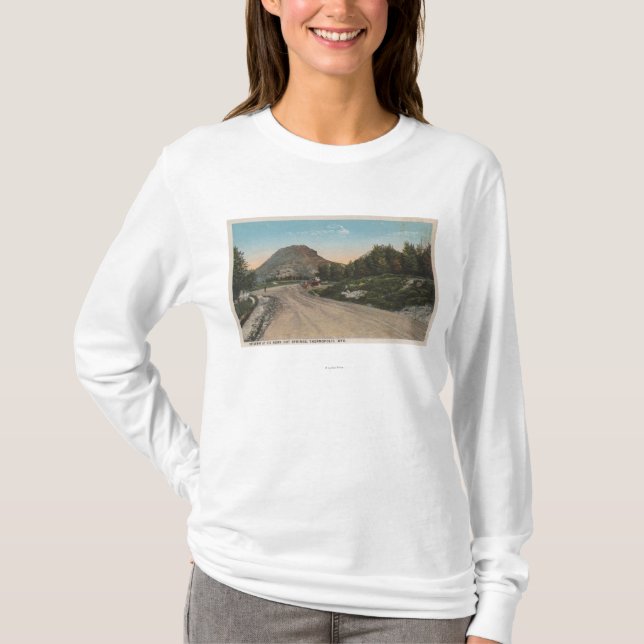 T-shirt Thermopolis, WY - vue d'allée de Big Horn (Devant)