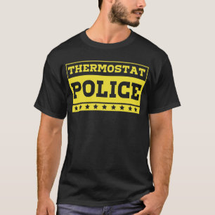T-shirt Thermostat Police jaune