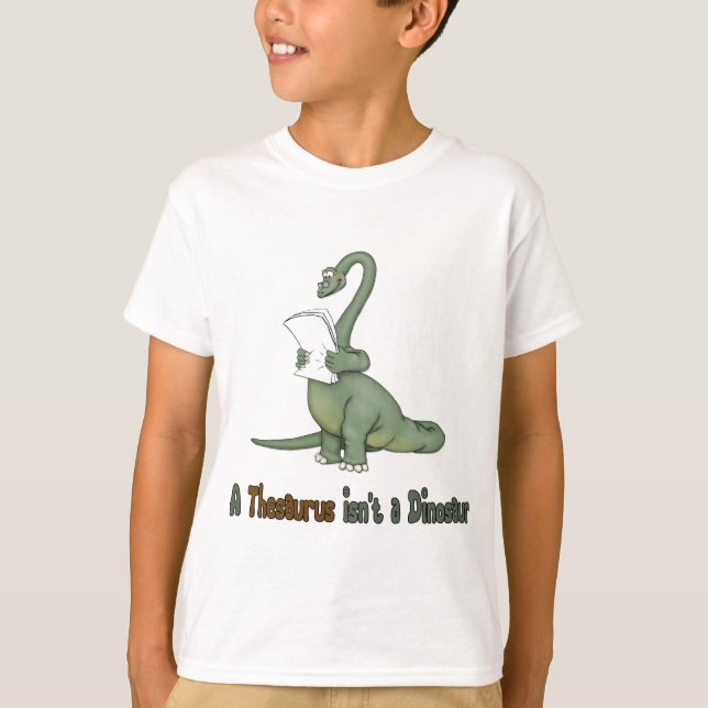 T-shirt Thesaurus Dinosaur (Devant)
