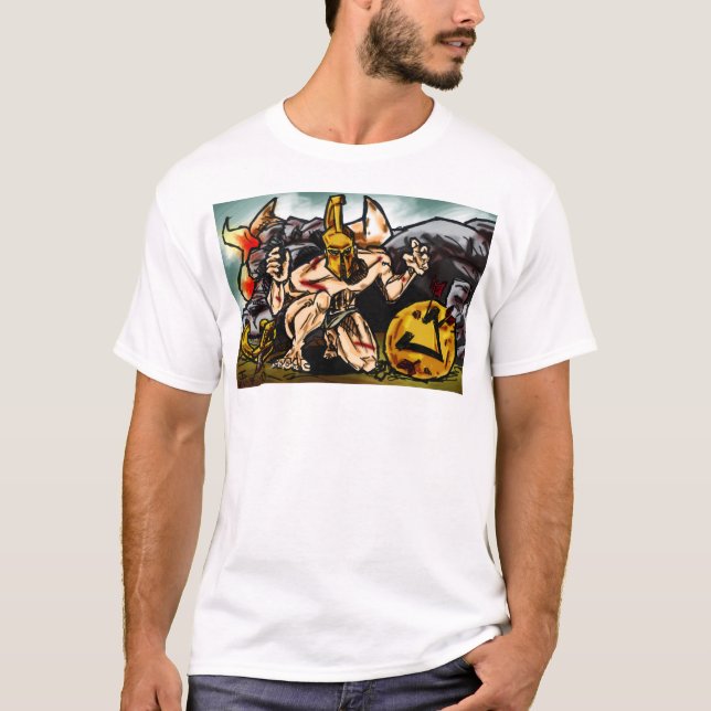 T-shirt Theseus massacre le Minotaur (Devant)