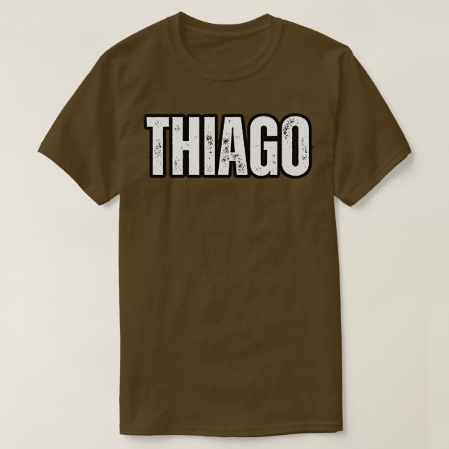 T-shirt Thiago Nom Cadeau Anniversaire des Fêtes (Design devant)