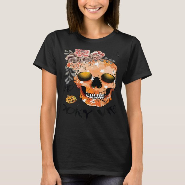 T-shirt Thick thighs and spooky vibes Halloween (Devant)