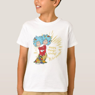 T-shirt Thing One Thing Two Happy Things-Giving!