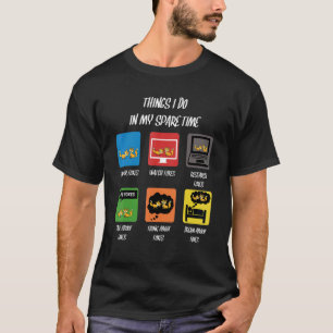 T-shirt Things I Do dans My Spare Time Foxes