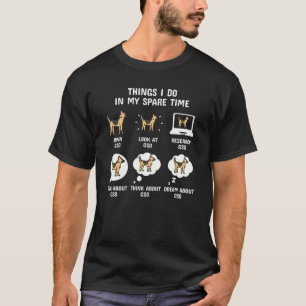 T-shirt Things I Do In My Spare Time German Shepherd Dog