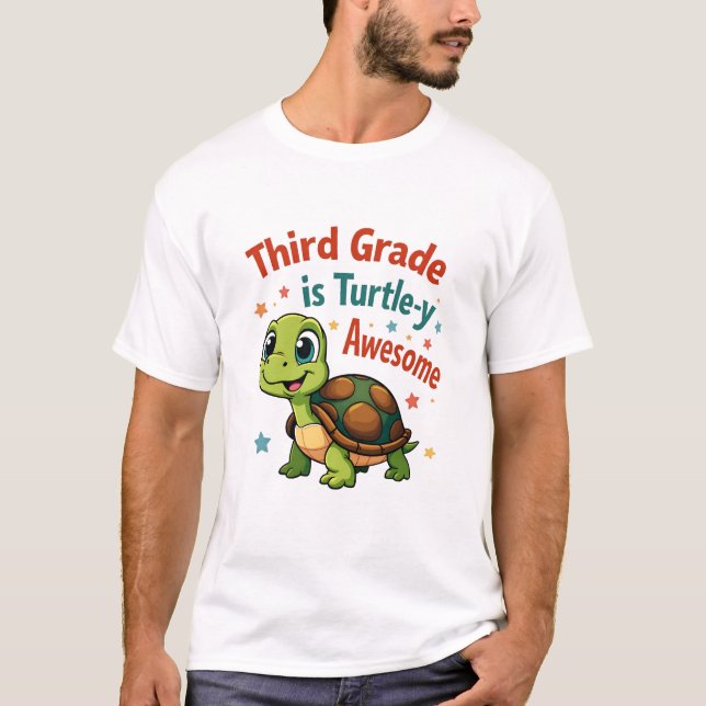 T-shirt Third grade Turtle-y Awesome 3rd Grade Back to Sch (Devant)