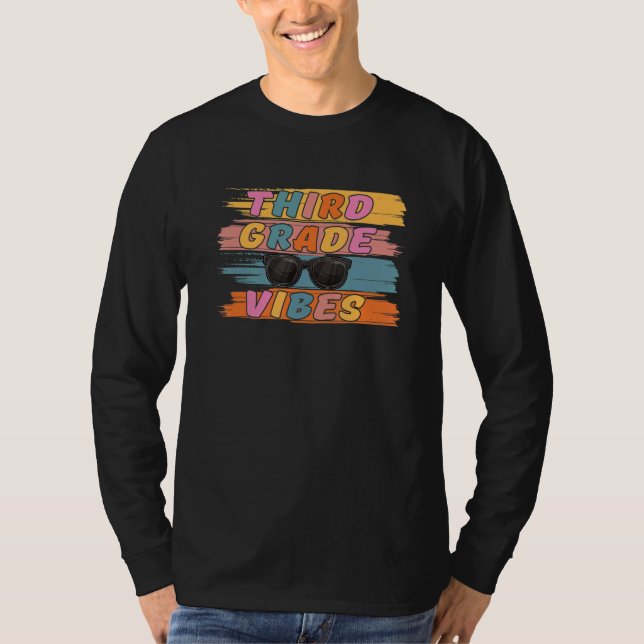 T-shirt Third Grade Vibes Kids 2022 Back To School (Devant)