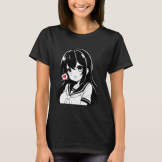 T-shirt This Anime Kawaii Girl Illustration Novelty Graphi