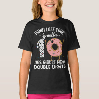 T-shirt This Girl is Now Double Digits Shirt 10th Birthday