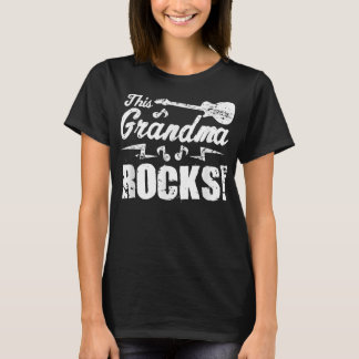 T-shirt This Grandma Rocks  - Guitar Rock n Roll Funny Tee