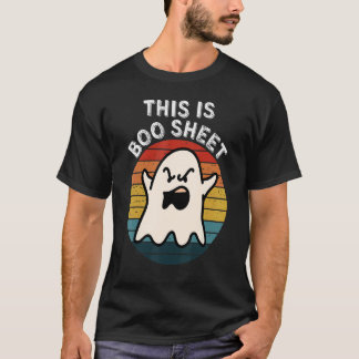 T-shirt This Is Boo Sheet Ghost Retro Halloween Costume Me